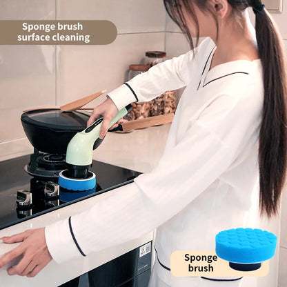 Skorter | 9-in-1 Electric Spin Cleaning Brush with LED Display – 1+1 FREE