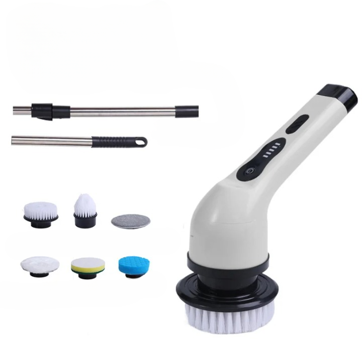 Skorter | 9-in-1 Electric Spin Cleaning Brush with LED Display – 1+1 FREE