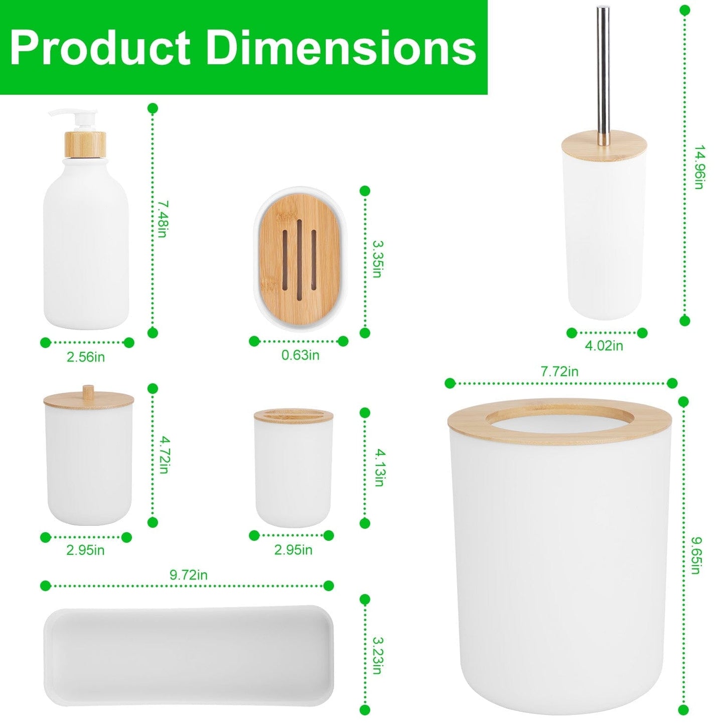 Skorter | 9-piece: Bathroom Accessory Set