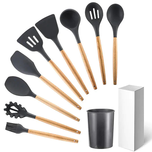 Skorter | 9-piece: Silicone Kitchen Utensils