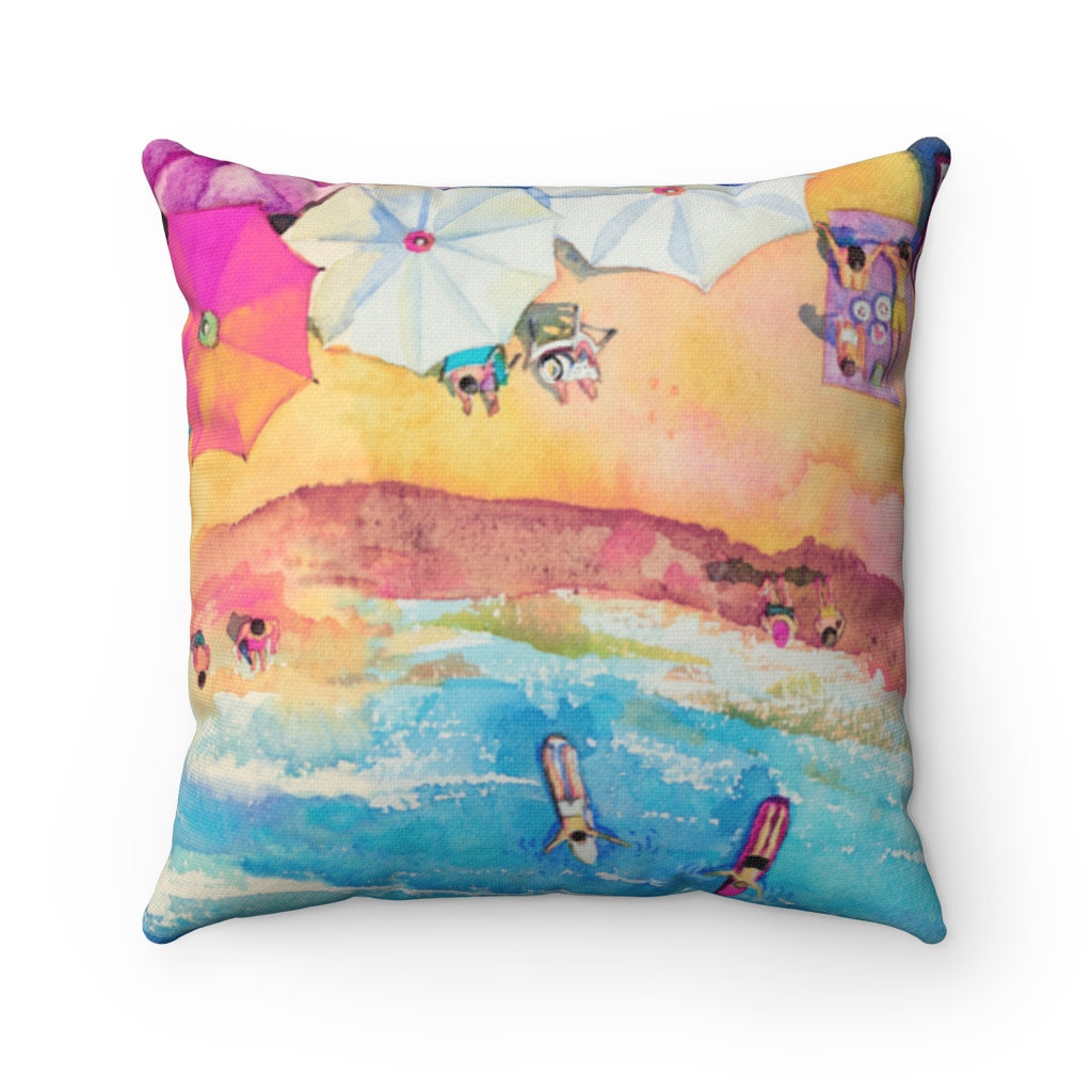 Skorter | Day at the Beach Square Pillow - 4 Sizes