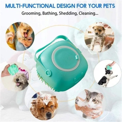 Skorter | Bathroom Pet Bath Brush Massage Soft Silicone Comb Pet