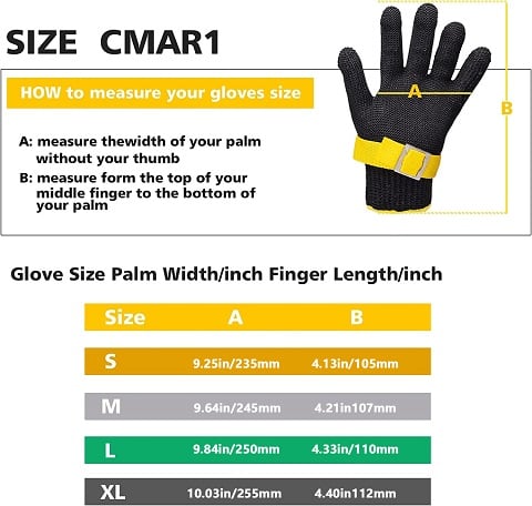 Skorter | Food grade stainless steel mesh metal glove