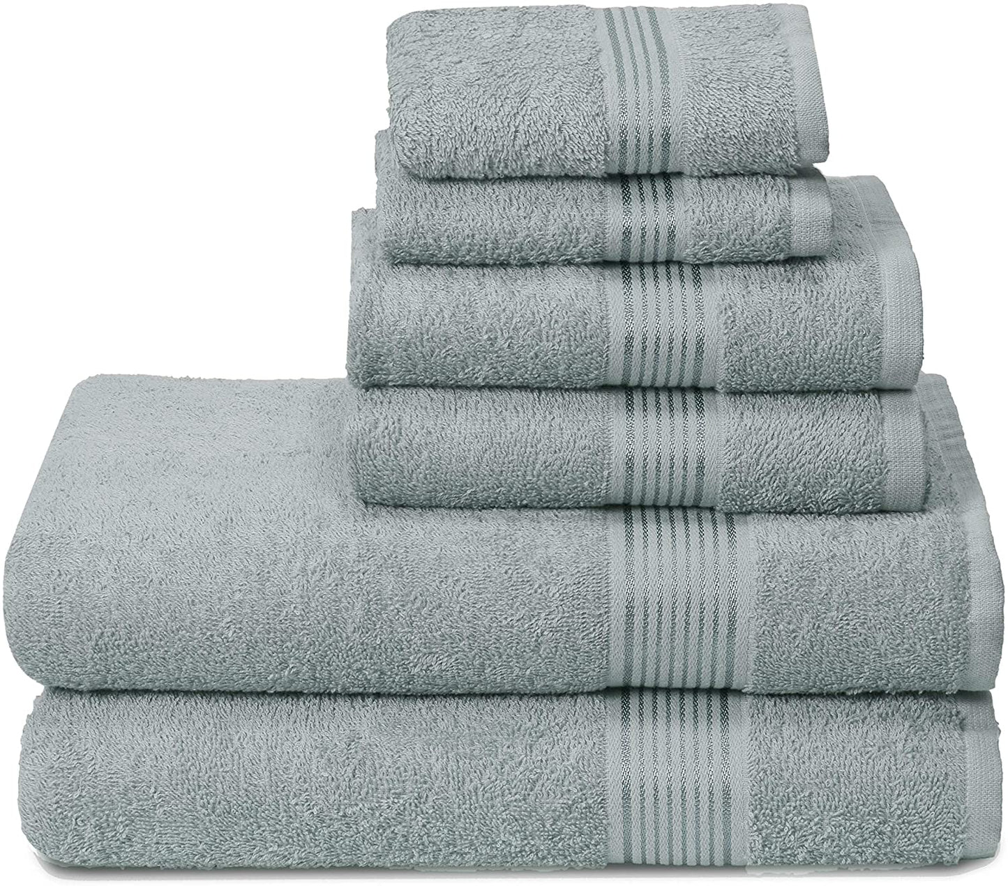 Skorter | 6 Pack Ultra Soft Cotton Quick Dry Towel Set
