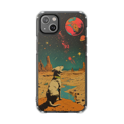 Skorter | Dog Astronaut Magnetic Clear Case for iPhone Series