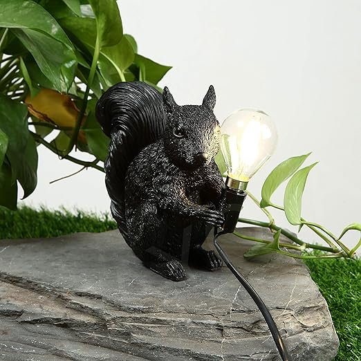 Skorter | SquirrelBright Nordic Squirrel Table Lamp | Designer Decor | LED Mood Light | Perfect for Home