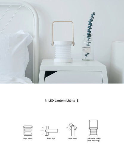 Skorter | Lantern lamp night light creative foldable portable LED table lamp