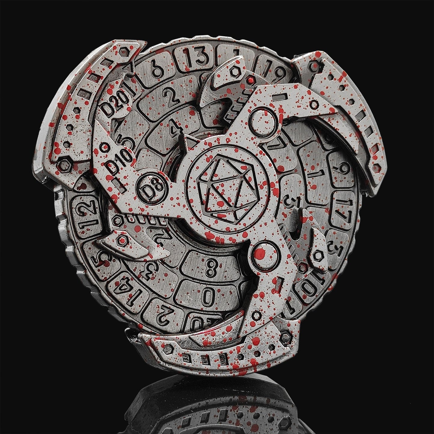 Skorter | 7-in-1 Fidget Spinner Polyhedral Metal Dice