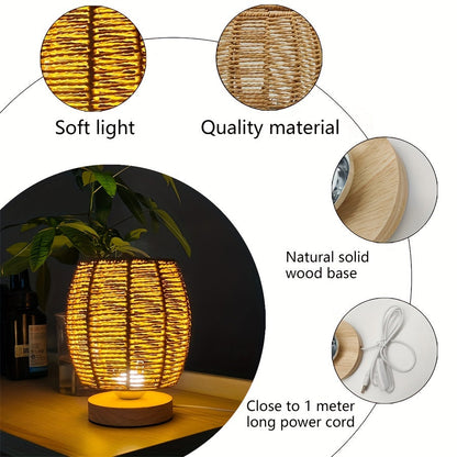 Skorter | EcoLoom - Handmade Trekveld lamp with Warm LED Glow