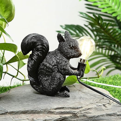 Skorter | SquirrelBright Nordic Squirrel Table Lamp | Designer Decor | LED Mood Light | Perfect for Home