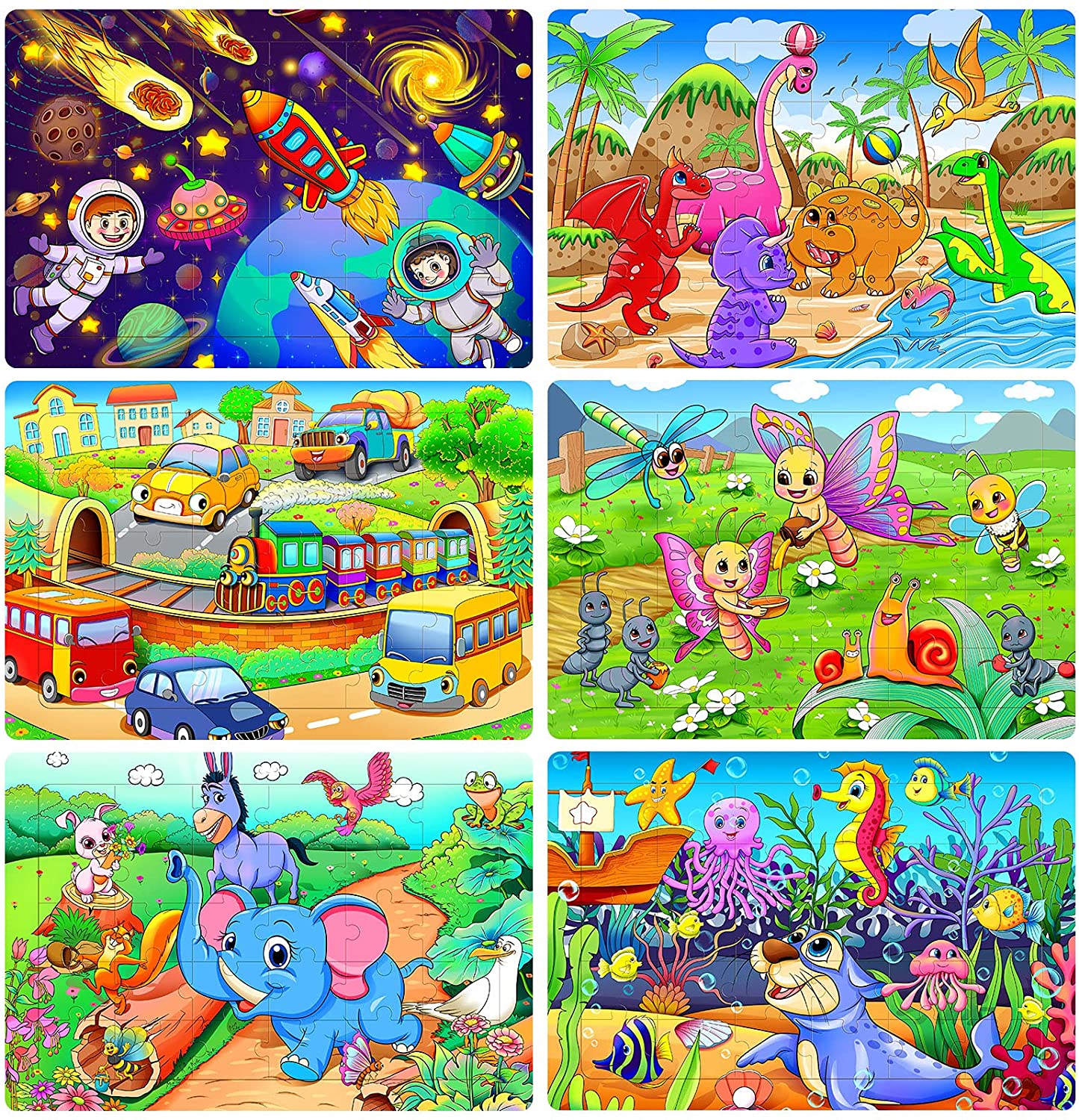 Skorter | Bestseller: Puzzles for Preschoolers, 6-PACK