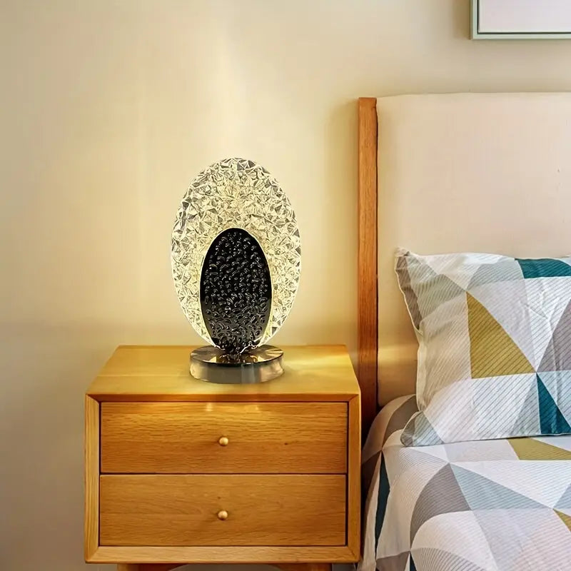 Skorter | Modern & Luxury Peacock Table Lamp - CrystalGlow