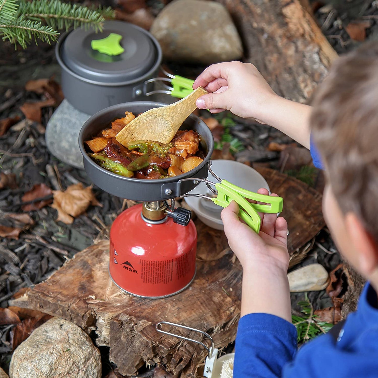 Skørter | MalloMe Camping Kitchen Equipment Mess Kit Gear – Camping Accessories Equipment Pots and Pans Set