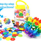Skørter | Brain Flakes 500 Piece Connector Set - A Creative and Educational Alternative to Building Blocks - Tested for Children's Safety - A Great Stem Toy for Both Boys and Girls