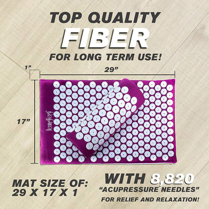 Skorter | Acupressure Pain Relief Massage Mat And Pillow Set