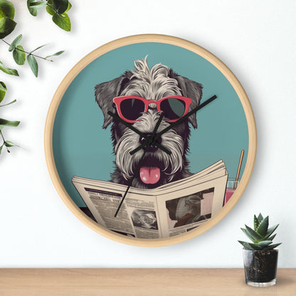 Skorter | Reading Newspaper Wall clock