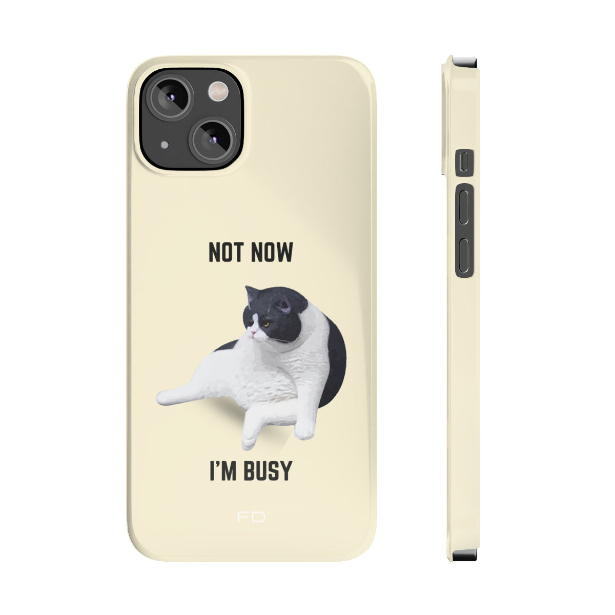 Skorter | Bored Cat Theme Slim Case for iPhone 14, 14 PRO and 14 PRO MAX