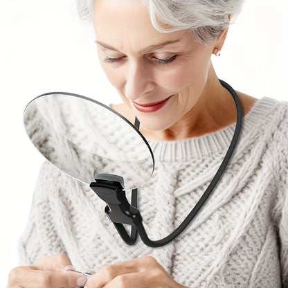 Skorter | 5X Magnifying Glass Pro – Hands-Free Adjustable Neck Loupe for Seniors and People with Visual Impairment – Perfect for Reading, Sewing, Crafting, and Inspecting