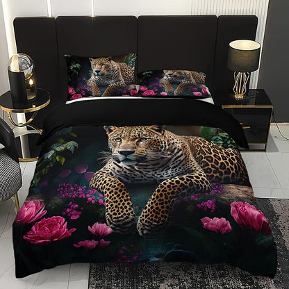 Skorter | 3-piece set - Animal print HD Digital Bedding - Soft and Warm for Sofa, Bed, Office or Travel - For All Seasons