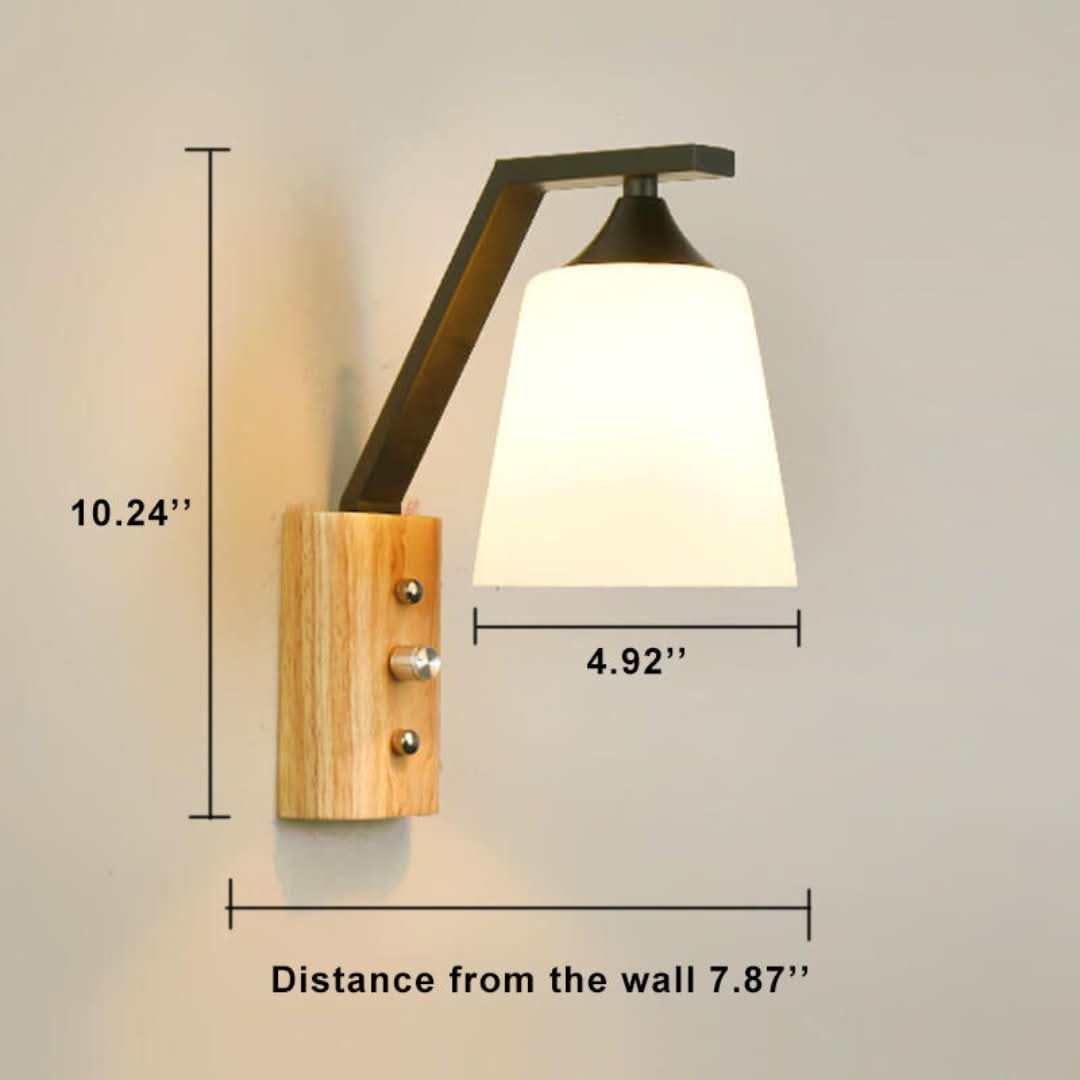 Skorter | Wood - Simple Wall Lamp With Wooden Arm