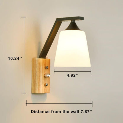 Skorter | Wood - Simple Wall Lamp With Wooden Arm