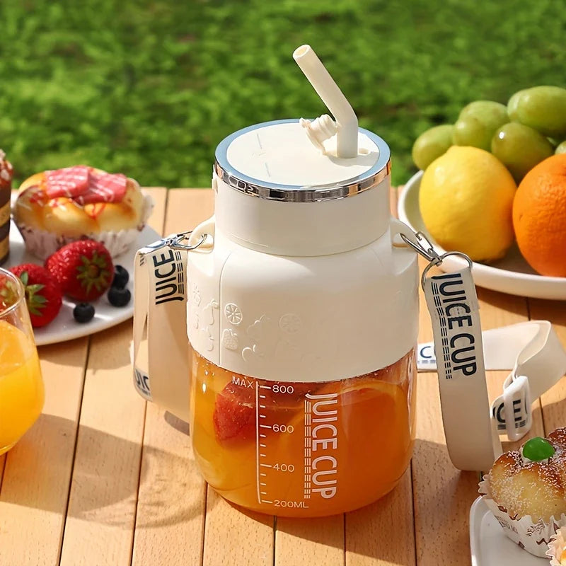 Skorter | 2in1 Bottle Mixer with Straw 800ml - Perfect for On the Go!