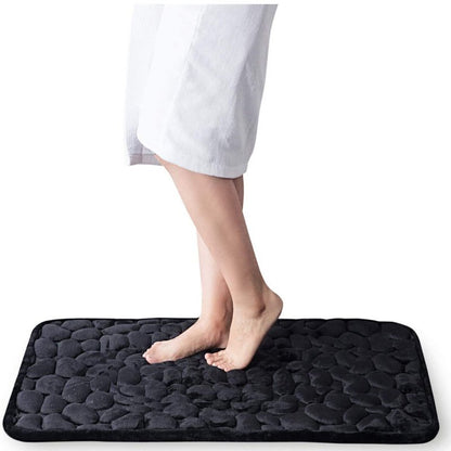 Skorter | Cobblestone Embossed Bathroom Bath Mat