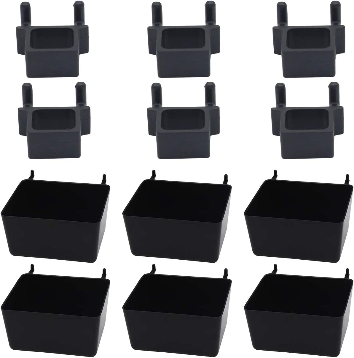 Skorter | 150 Piece Pegboard Hooks Assortment, Metal Pegboard Hooks, Plastic Bins, and Peg Locks for Organizing Tools