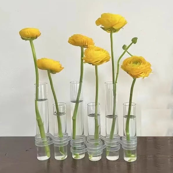 Skorter | Flexible Flower Vases with Hinges | Modern Glass Tube Vase