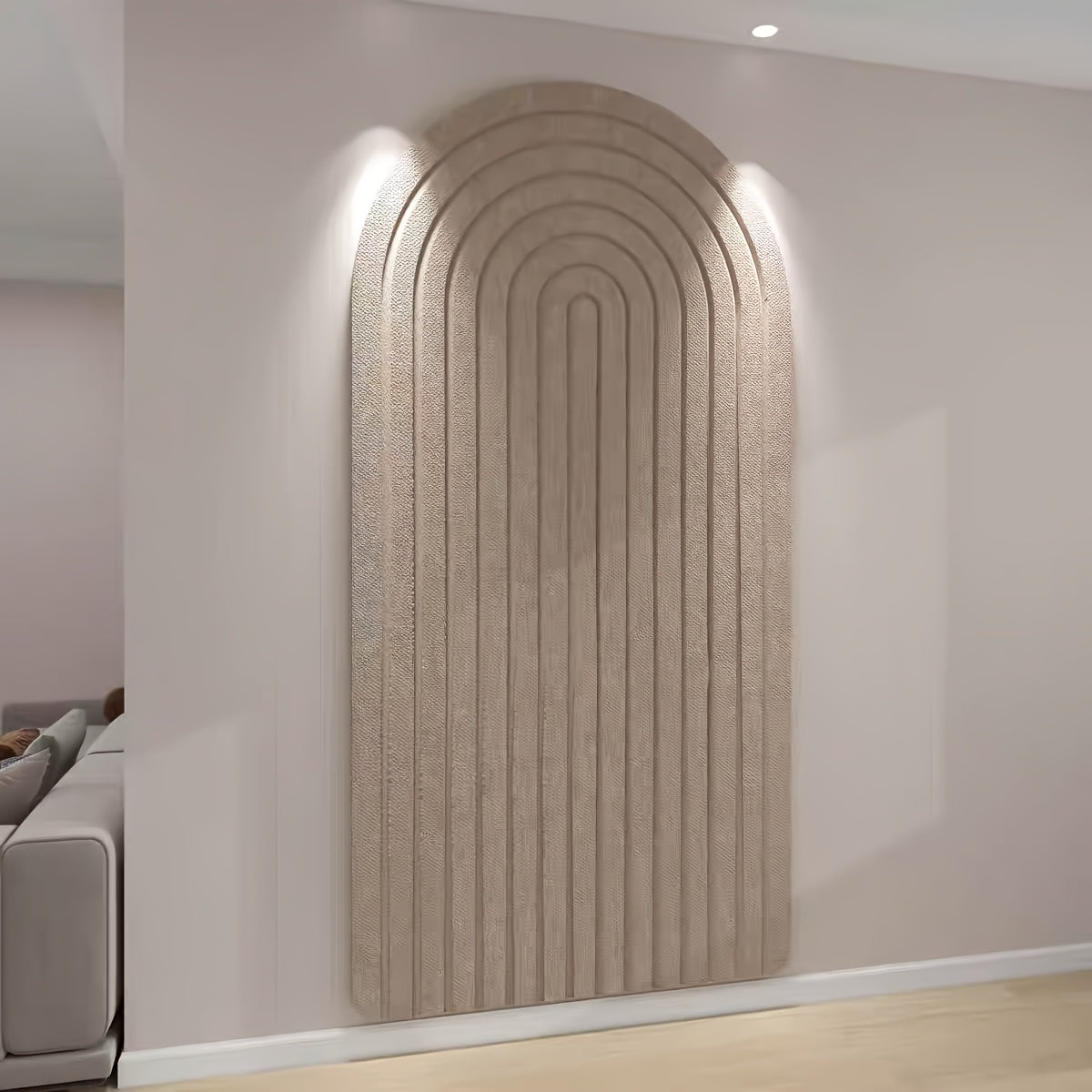 Skorter | Curved Felt Notice Board – Large Self-Adhesive Wall Decoration made of Polyester Felt