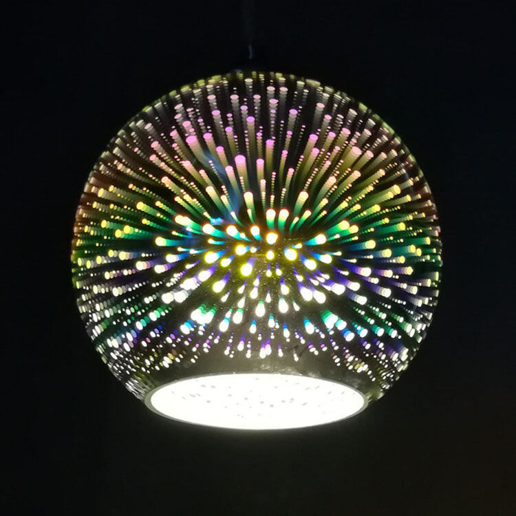 Skorter | Modern creative 3D colorful firework glass 1-light dome pendant lamp