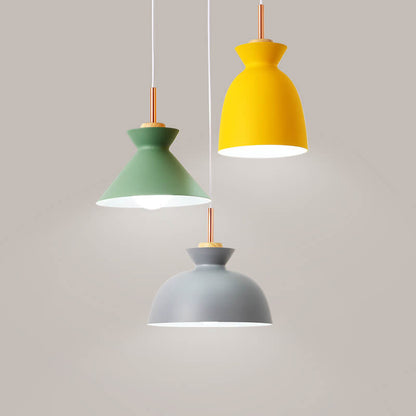 Skorter | AuroraLite Nordic Pendant Light | Metal Design | 1-Light | Modern Color Options