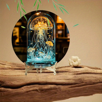 Skorter | CrystalJelly - Artistic Glass Zeppelin Lamp with Circular Design