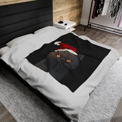 Skorter | Black Cat Blanket Plush Throw