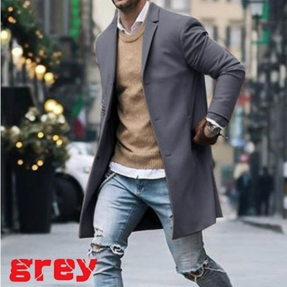 Men's stylish, tailored long coat Skorter