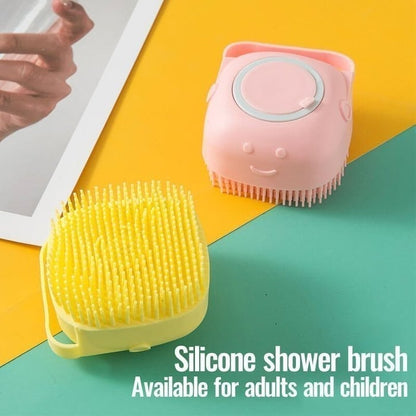 Skorter | Bathroom Pet Bath Brush Massage Soft Silicone Comb Pet