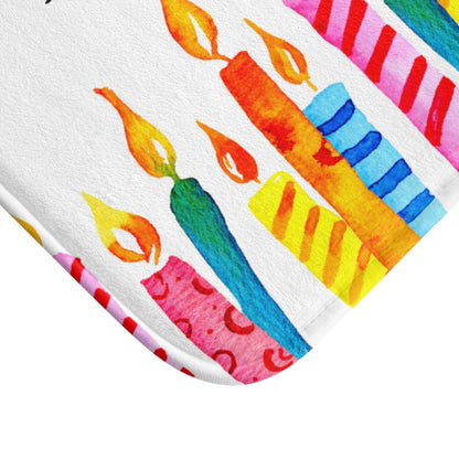 Skorter | Birthday Candles Bath Mat Decor Rug