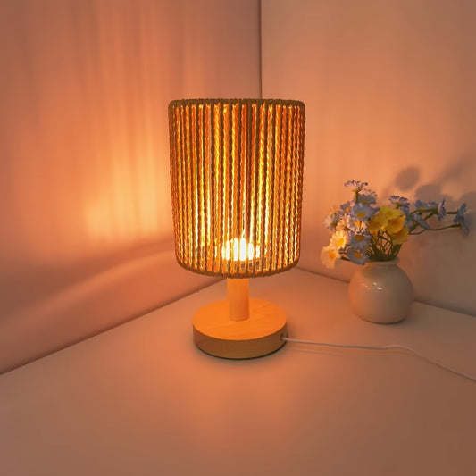 Skorter | BarrelGlow - Three Desk Lamp with Striped Pattern