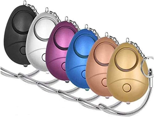 Skorter | 6 Pack 140DB Personal Safety Alarm Keychain with LED Light