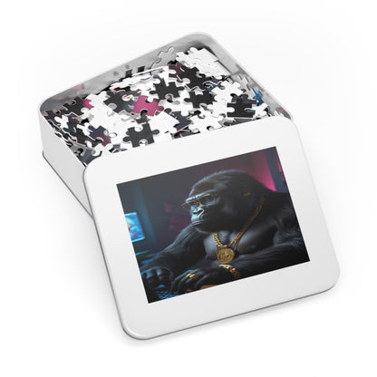 Skorter | Cool Blinged-Out Gorilla Puzzle (30, 110, 252, 500 Pieces)