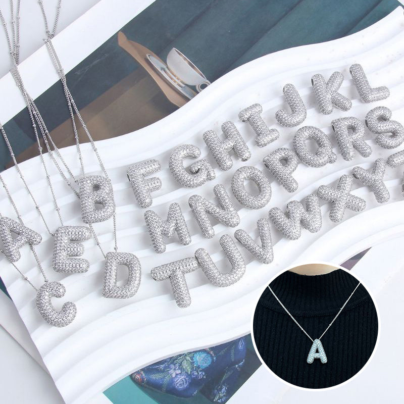 Skorter | Alphabet-Diamond-Pendant-Necklace