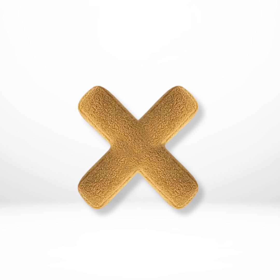 Skorter | Alphabet Cushion Velura – Soft Velvet Decorative Cushion in Every Letter of the Alphabet