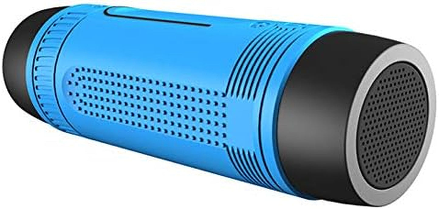 Skorter | Bluetooth Speaker, Portable Wireless Speaker, S1 Bluetooth Speaker, 4000mAh, IPX5 Waterproof, LED Flashlight, MIC/TF/AUX for Home Outdoor Hiking Camping iOS Android -Gray