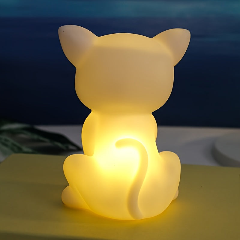 Skorter | KittyGlow - Sweet Kitten Table Lamp with LED Light and Battery Operation