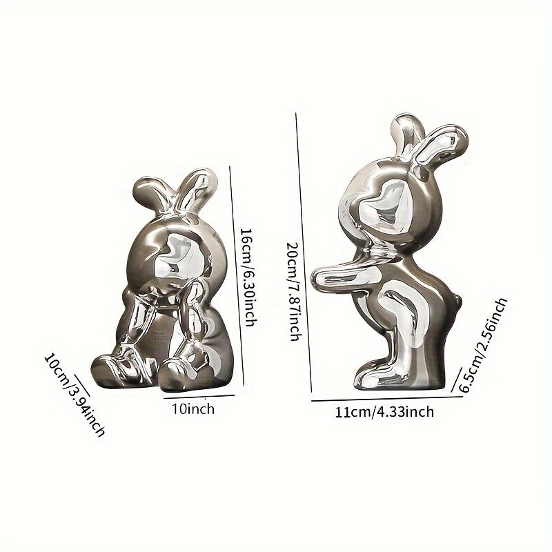 Skorter | BunnyAnime - Cute Bunny Bookends for Living Room Decor