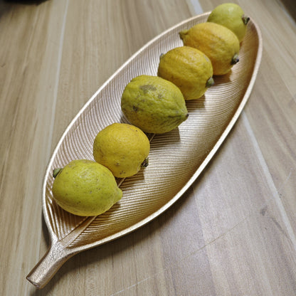 Skorter | LeafWood - Antique Leaf-Shaped Wooden Tray | Jewelry & Key Tray