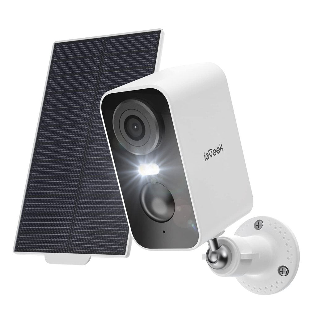 Skørter | Solør Wireless Security Cameras Outdoor, Wifi, Iegeek 2K Color Night Vision, Spotlight & Siren Alarm, Outdoor Camera with AI Motion Detection
