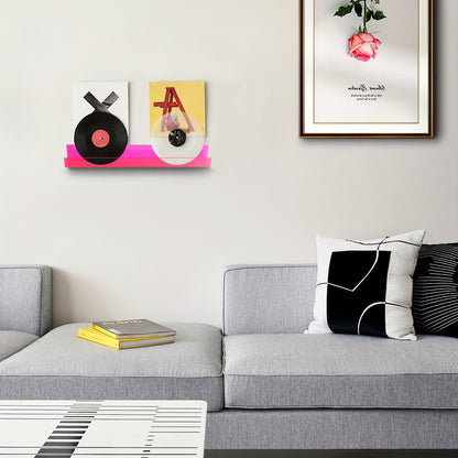 Skorter | AcrylicClear - Floating Transparent Storage Shelves for Bedroom, Living Room & Bathroom