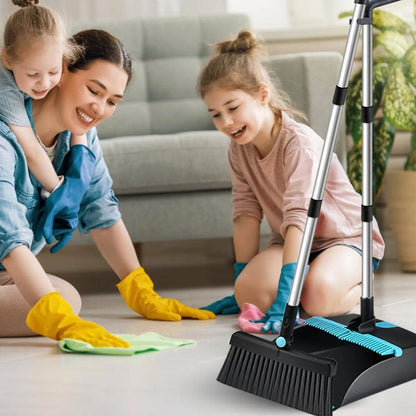 Skørter | Steel broom and broom set with 56.9" long handle