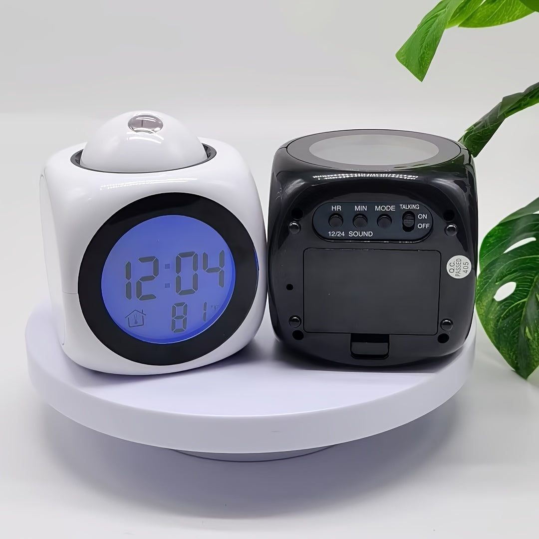 Skorter | ProClock - Projector Alarm Clock with Music Alarm and Dual Alarm
